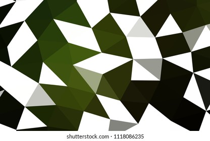 Dark Green vector polygon abstract polygon abstract. Colorful abstract illustration with gradient. A new texture for your design.