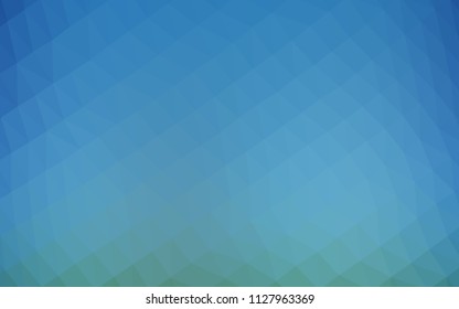 Dark Green vector polygon abstract background. Geometric illustration in Origami style with gradient.  Brand new design for your business.