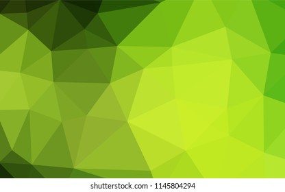 Dark Green vector polygon abstract backdrop. An elegant bright illustration with gradient. The elegant pattern can be used as part of a brand book.