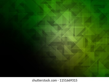 Dark Green vector polygon abstract layout. Colorful abstract illustration with gradient. The elegant pattern can be used as part of a brand book.