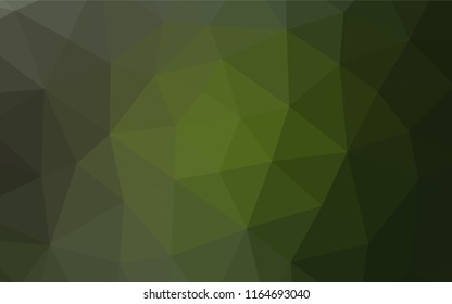 Dark Green vector polygon abstract layout. A completely new color illustration in a vague style. A completely new template for your business design.