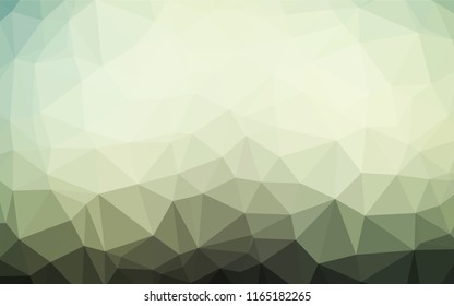 Dark Green vector polygon abstract background. Colorful abstract illustration with gradient. The polygonal design can be used for your web site.