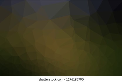 Dark Green vector polygon abstract layout. A completely new color illustration in a vague style. The best triangular design for your business.