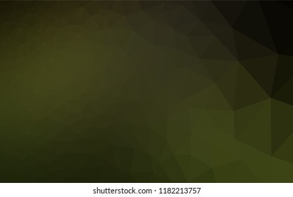 Dark Green vector polygon abstract backdrop. Colorful abstract illustration with gradient. A completely new design for your business.