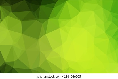 Dark Green vector polygon abstract layout. Colorful illustration in abstract style with gradient. The polygonal design can be used for your web site.