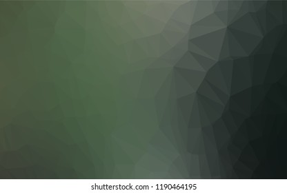 Dark Green vector polygon abstract layout. Colorful illustration in abstract style with gradient. A new texture for your design.