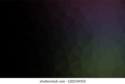Dark Green vector polygon abstract background. Glitter abstract illustration with an elegant design. The elegant pattern can be used as part of a brand book.