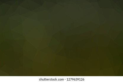 Dark Green vector polygon abstract background. Colorful illustration in abstract style with gradient. Template for your brand book.