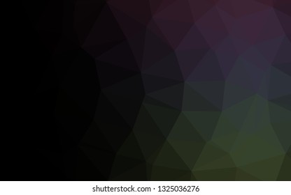 Dark Green vector polygon abstract layout. Colorful illustration in abstract style with gradient. Brand new style for your business design.