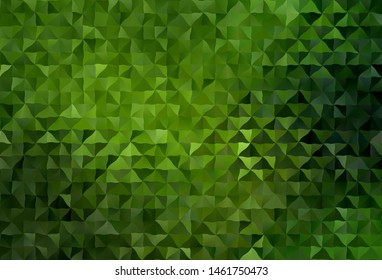 Dark Green vector polygon abstract background. Polygonal abstract illustration with gradient. New template for your brand book.