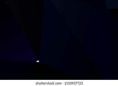 Dark Green vector polygon abstract background. Shining polygonal illustration, which consist of triangles. Brand new design for your business.