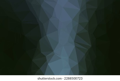 Dark Green vector polygon abstract backdrop. Geometric illustration in Origami style with gradient. Polygonal design for your web site.