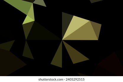 Image vectorielle Vert foncé, arrière-plan abstrait polygone. Illustration abstraite plus brillante avec un design élégant. Le motif texturé peut être utilisé pour l'arrière-plan.