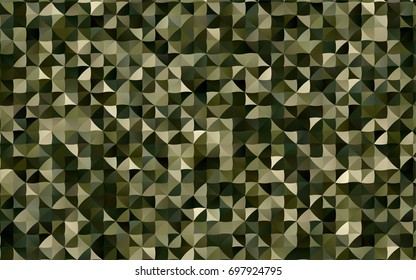 Dark Green vector polygon abstract pattern. Shining illustration, which consist of triangles. A completely new design for your business.
