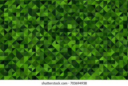 Dark Green vector polygon abstract background. A vague abstract illustration with gradient. A completely new template for your business design.