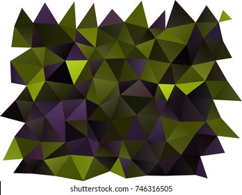 Dark Green vector polygon abstract template. Colorful illustration in abstract style with gradient. The best triangular design for your business.
