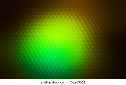 Dark Green vector polygon abstract pattern. A completely new color illustration in a vague style. A new texture for your design.