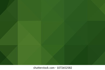 Dark Green vector polygonal background. Colorful abstract illustration with gradient. A new texture for your design.
