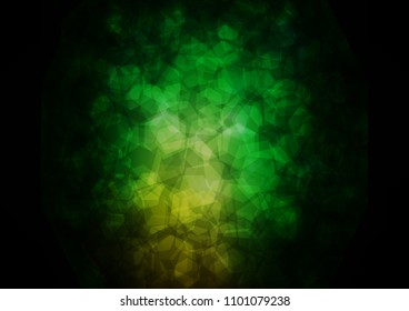 Dark Green vector polygonal background. Brand new colored illustration in blurry style with gradient. A new texture for your design.