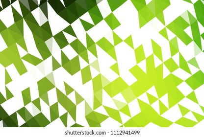 Dark Green vector polygonal background. A completely new color illustration in a vague style. A new texture for your design.