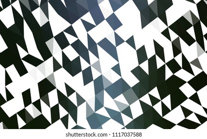 Dark Green vector polygonal background. An elegant bright illustration with gradient. The elegant pattern can be used as part of a brand book.