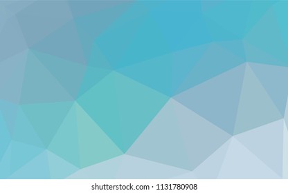 Dark Green vector polygonal background. Modern abstract illustration with triangles. New template for your brand book.