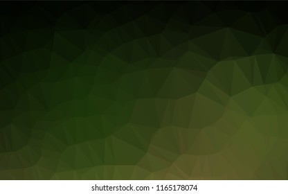 Dark Green vector polygonal background. Creative geometric illustration in Origami style with gradient. A completely new design for your business.