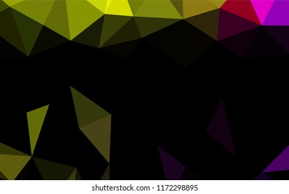 Dark Green vector polygonal background. Creative illustration in halftone style with gradient. The template can be used as a background for cell phones.