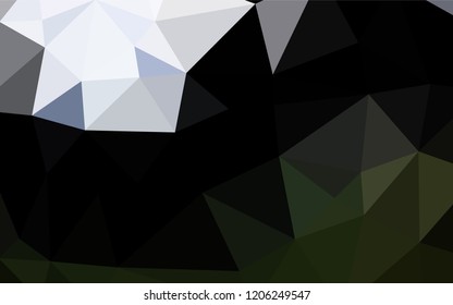 Dark Green vector polygonal background. Shining colored illustration in a Brand new style. The textured pattern can be used for background.