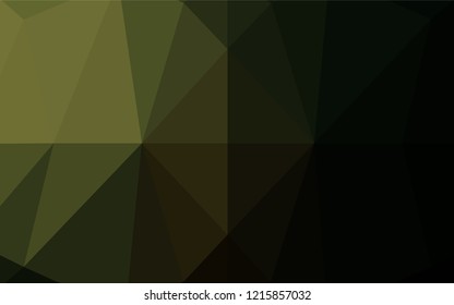 Dark Green vector polygonal background. Colorful illustration in abstract style with gradient. A completely new design for your business.