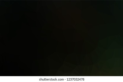 Dark Green vector polygonal background. A completely new color illustration in a vague style. The elegant pattern can be used as part of a brand book.