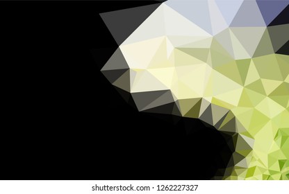 Dark Green vector polygonal background. An elegant bright illustration with gradient. A completely new design for your business.