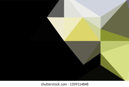 Dark Green vector polygonal background. An elegant bright illustration with gradient. Brand new design for your business.