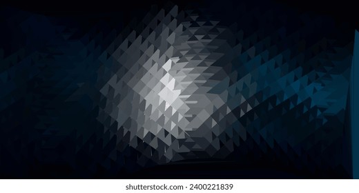 Fondo poligonal vector verde oscuro. Ilustración de color mosaico con concepto de triángulo. Fondo para teléfonos móviles.