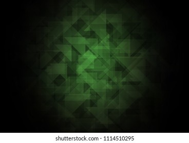 Dark Green vector polygonal polygonal. An elegant bright illustration with gradient. Brand new style for your business design.