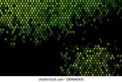 Dark Green vector polygonal illustration, which consist of rectangles. Rectangular pattern for your business design. Geometric background in Origami style with gradient. 