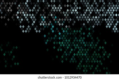 Dark Green vector polygonal illustration consisting of rectangles. Rectangular design for your business. Creative geometric background in origami style with gradient.