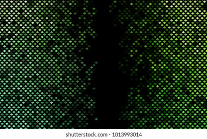Dark Green vector polygonal illustration consisting of rectangles. Rectangular design for your business. Creative geometric background in origami style with gradient.