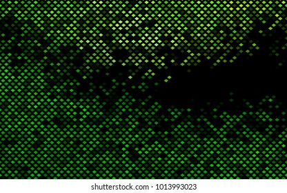 Dark Green vector polygonal illustration consisting of rectangles. Rectangular design for your business. Creative geometric background in origami style with gradient.