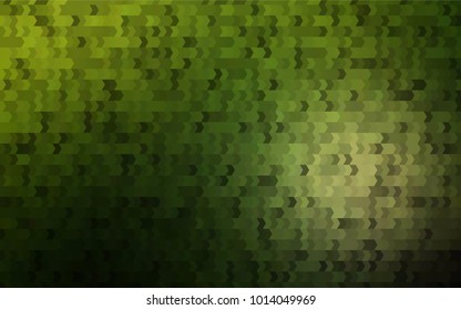 Dark Green vector polygonal illustration, which consist of rectangles. Rectangular pattern for your business design. Geometric background in Origami style with gradient. 
