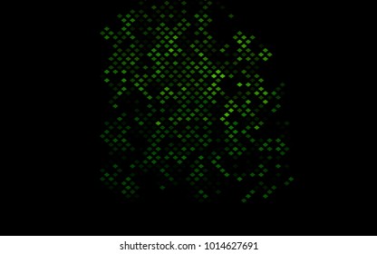 Dark Green vector polygonal illustration consisting of rectangles. Rectangular design for your business. Creative geometric background in origami style with gradient.