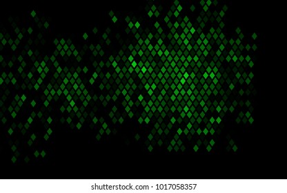 Dark Green vector polygonal illustration, which consist of rectangles. Rectangular pattern for your business design. Geometric background in Origami style with gradient. 