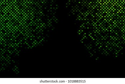 Dark Green vector polygonal illustration, which consist of rectangles. Rectangular pattern for your business design. Geometric background in Origami style with gradient. 