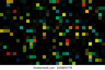 Dark Green vector polygonal illustration consisting of rectangles. Rectangular design for your business. Creative geometric background in origami style with gradient.