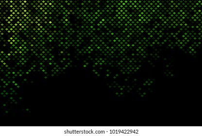 Dark Green vector polygonal illustration, which consist of rectangles. Rectangular pattern for your business design. Geometric background in Origami style with gradient. 