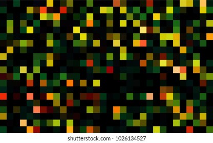 Dark Green vector polygonal illustration consisting of rectangles. Rectangular design for your business. Creative geometric background in origami style with gradient.
