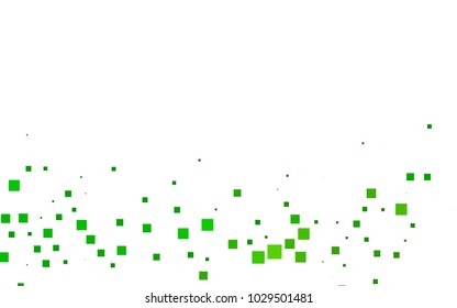 Dark Green vector polygonal illustration, which consist of rectangles. Rectangular pattern for your business design. Geometric background in Origami style with gradient. 