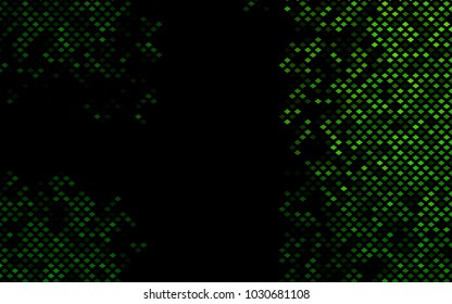 Dark Green vector polygonal illustration consisting of rectangles. Rectangular design for your business. Creative geometric background in origami style with gradient.
