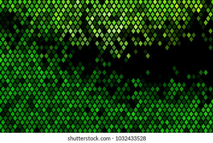 Dark Green vector polygonal illustration consisting of rectangles. Rectangular design for your business. Creative geometric background in origami style with gradient.