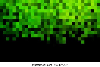 Dark Green vector polygonal illustration, which consist of rectangles. Rectangular pattern for your business design. Geometric background in Origami style with gradient. 